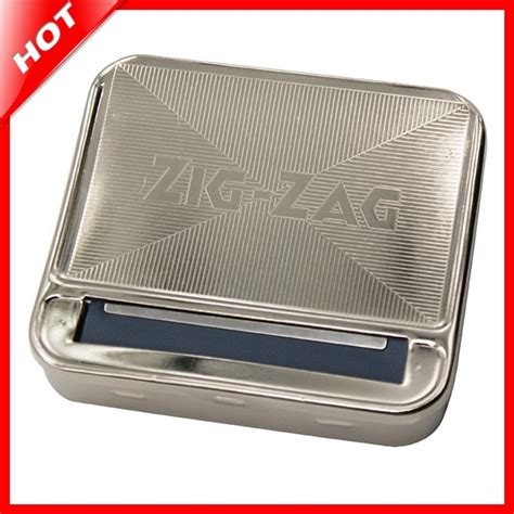 automatic cigarette tobacco rolling machine box metal 70mm zig zag|zig zag rolling machine sleeves.